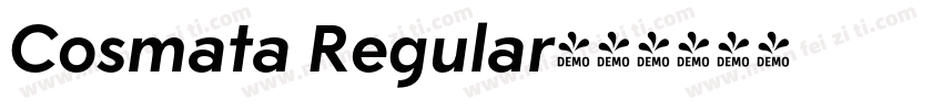 Cosmata Regular字体转换